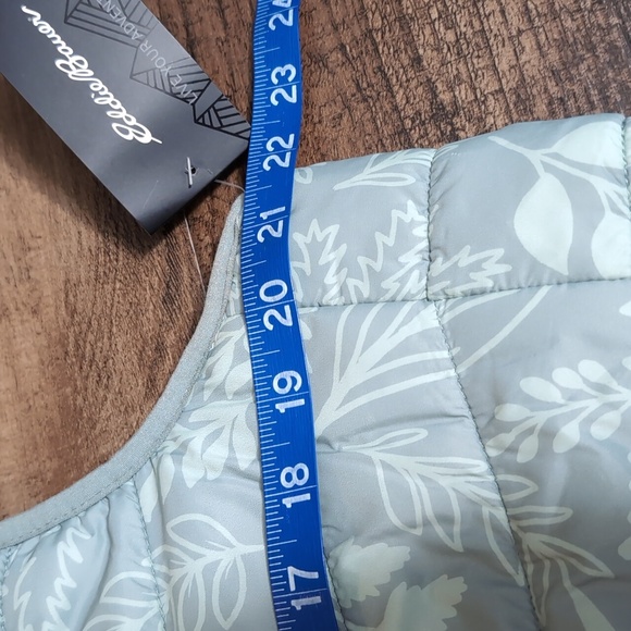 Eddie Bauer Alpine Puffer Vest | Size Large In Chinois Green Leafy - NWT - Picture 10 of 11